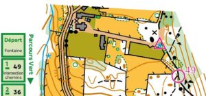 extrait de carte d'orientation